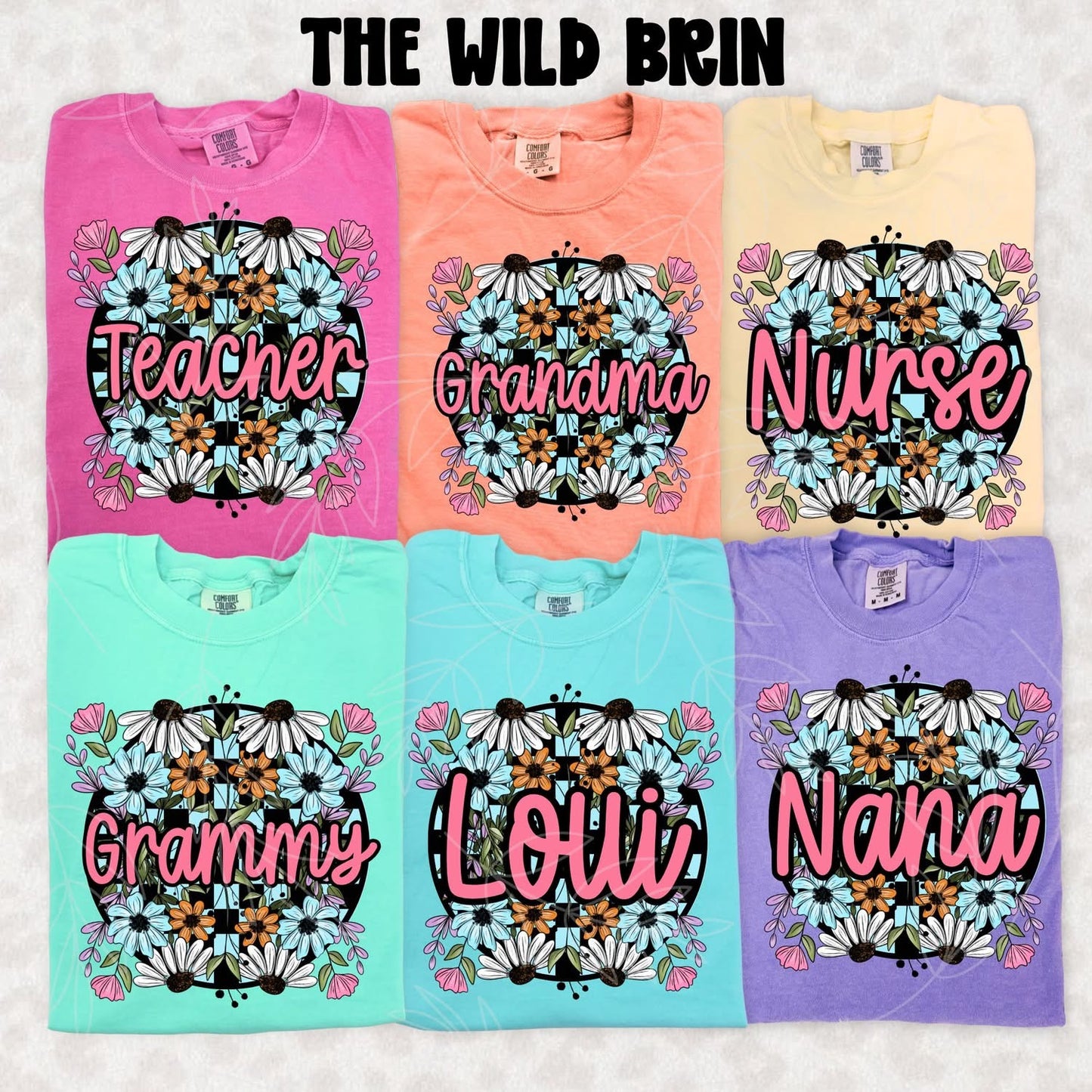 Floral Family Name Designs