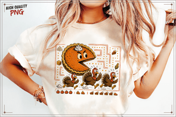 FUNNY FALL THANKSGIVING PIE CHASING TURKEYS