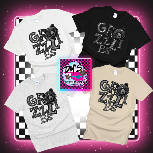 GRIZZLIES FAUX RHINESTONES
