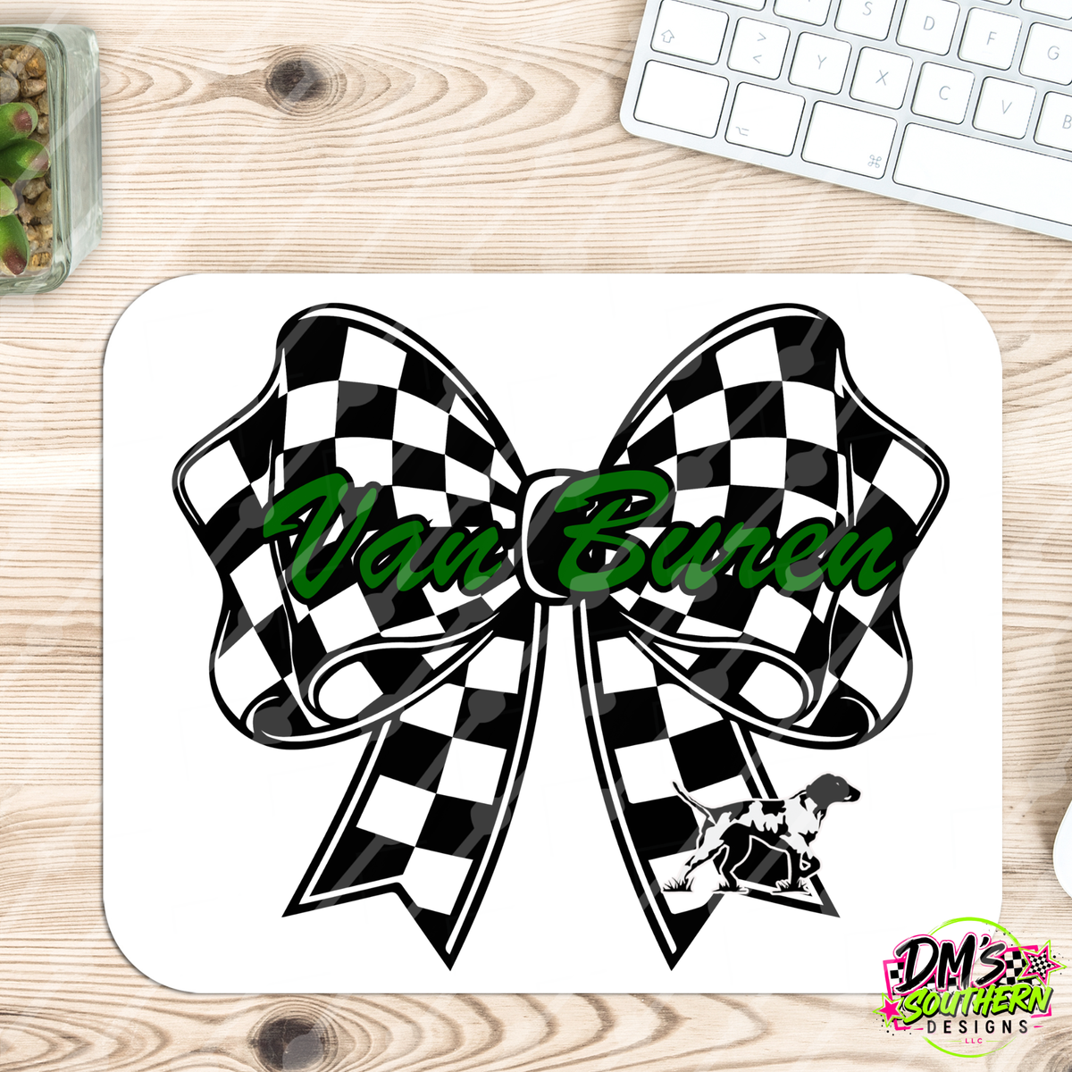 VAN BUREN POINTERS CHECKERED BOW