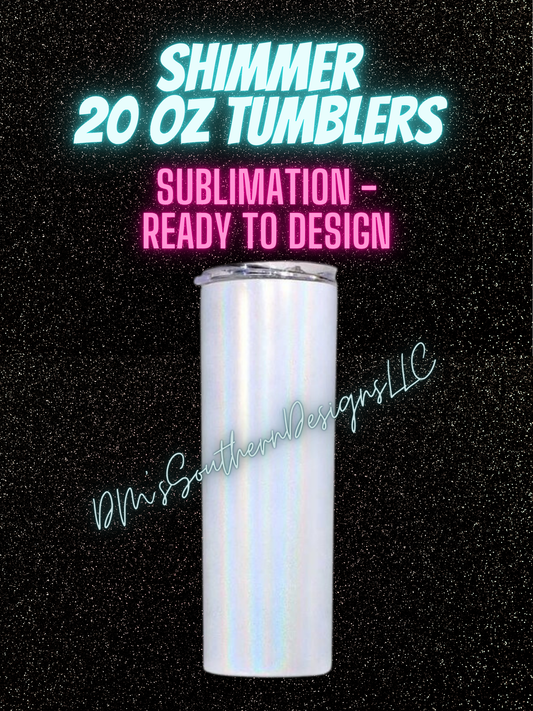 20oz Blank Sublimation Tumbler - Shimmer