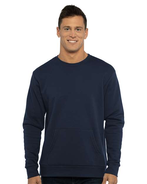 BLANK - ADULT POCKET SWEATSHIRT - CREWNECK