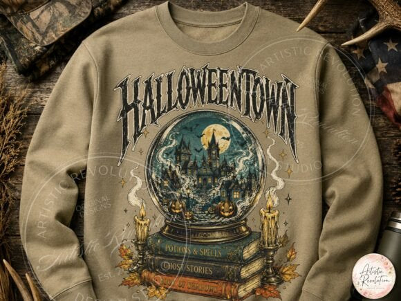 VINTAGE HALLOWEEN TOWN SPOOKY CUTE