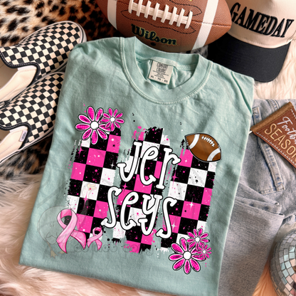 PINK CHECKERED MASCOTS SCHOOL SPIRIT