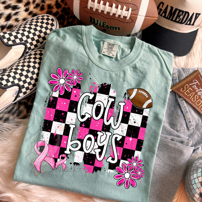 PINK CHECKERED MASCOTS SCHOOL SPIRIT