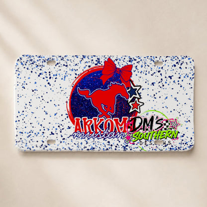 ARKOMA MUSTANGS GLITTER MASCOT OKLAHOMA