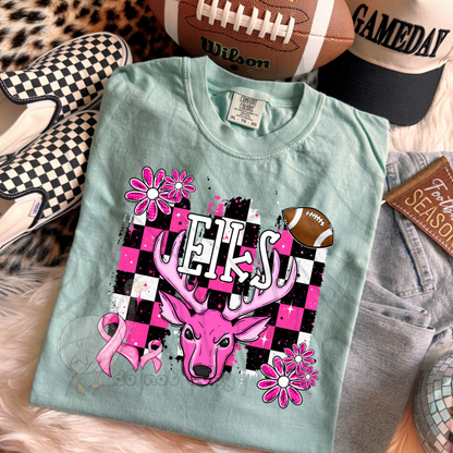 PINK CHECKERED MASCOTS SCHOOL SPIRIT