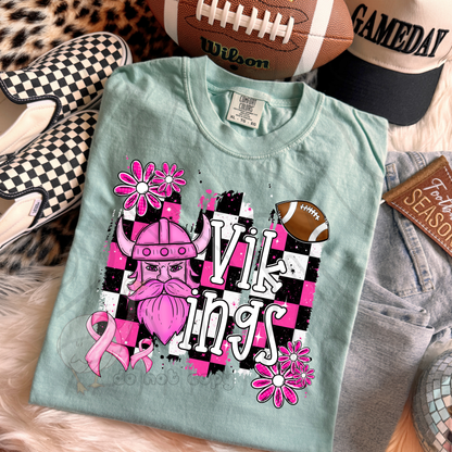 PINK CHECKERED MASCOTS SCHOOL SPIRIT