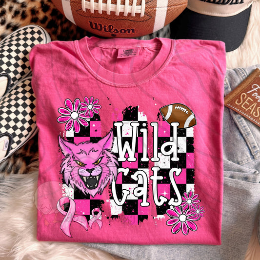PINK CHECKERED MASCOTS SCHOOL SPIRIT