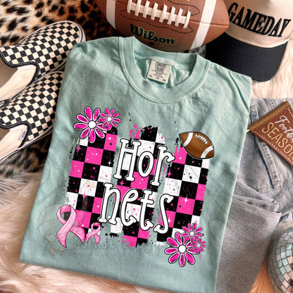 PINK CHECKERED MASCOTS SCHOOL SPIRIT