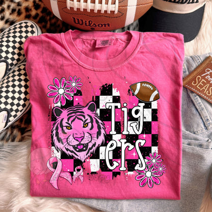 PINK CHECKERED MASCOTS SCHOOL SPIRIT
