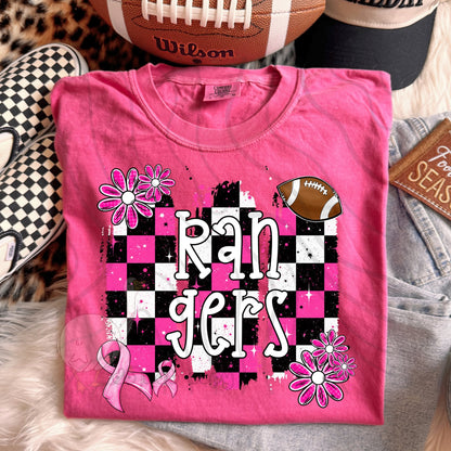 PINK CHECKERED MASCOTS SCHOOL SPIRIT