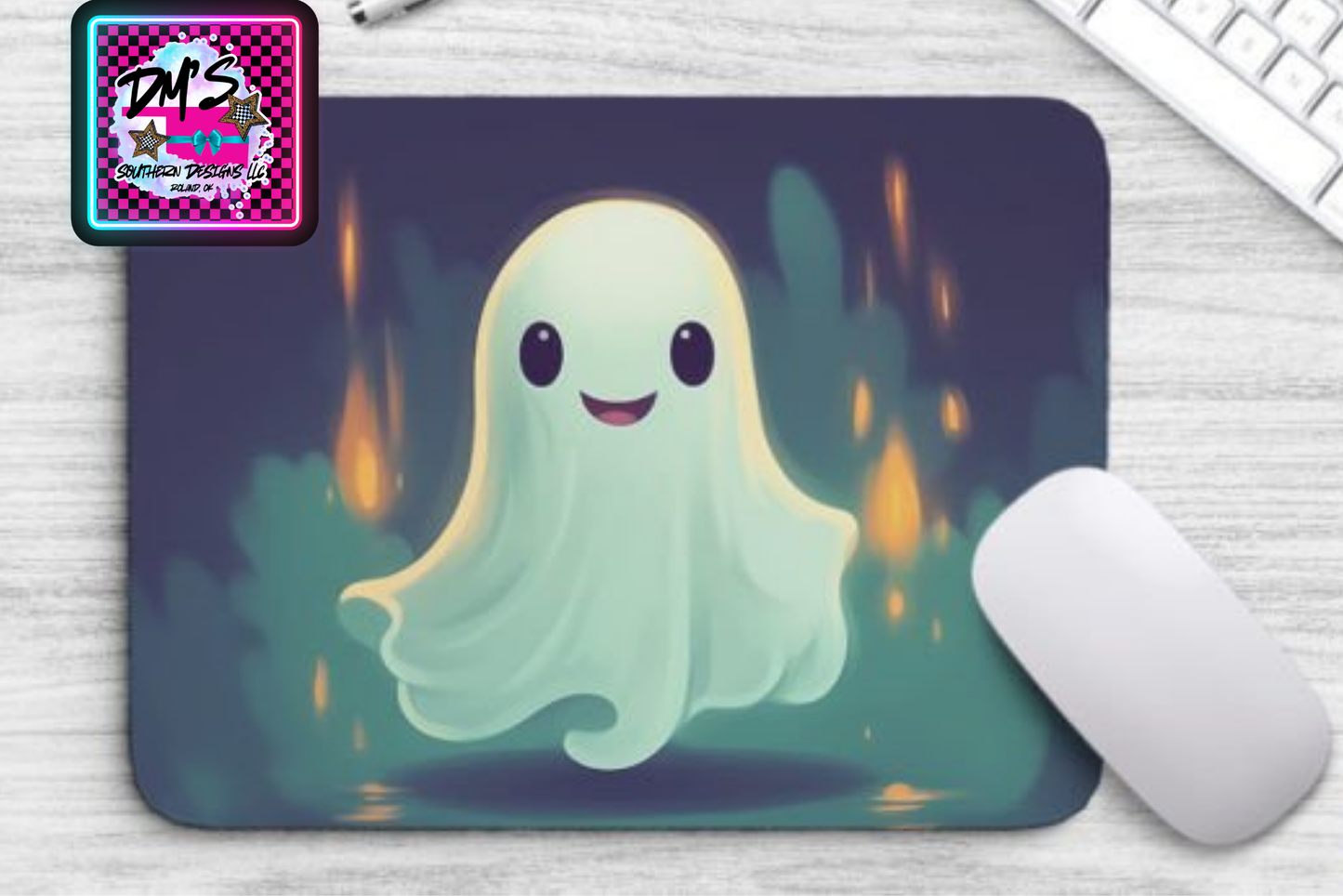 Cute Ghost Mouse Pad