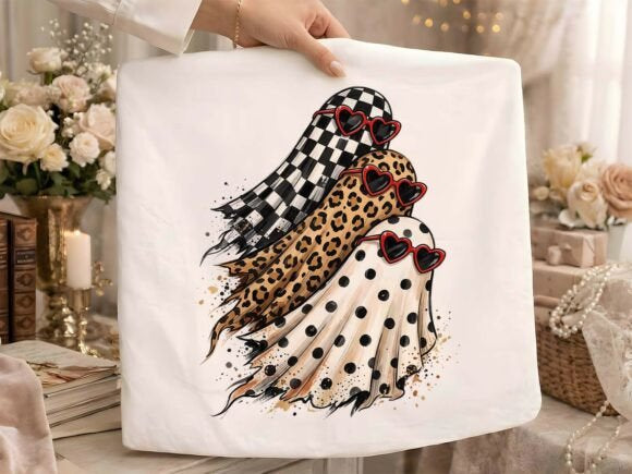 CHECKERED POLKA DOT LEOPARD GHOSTS