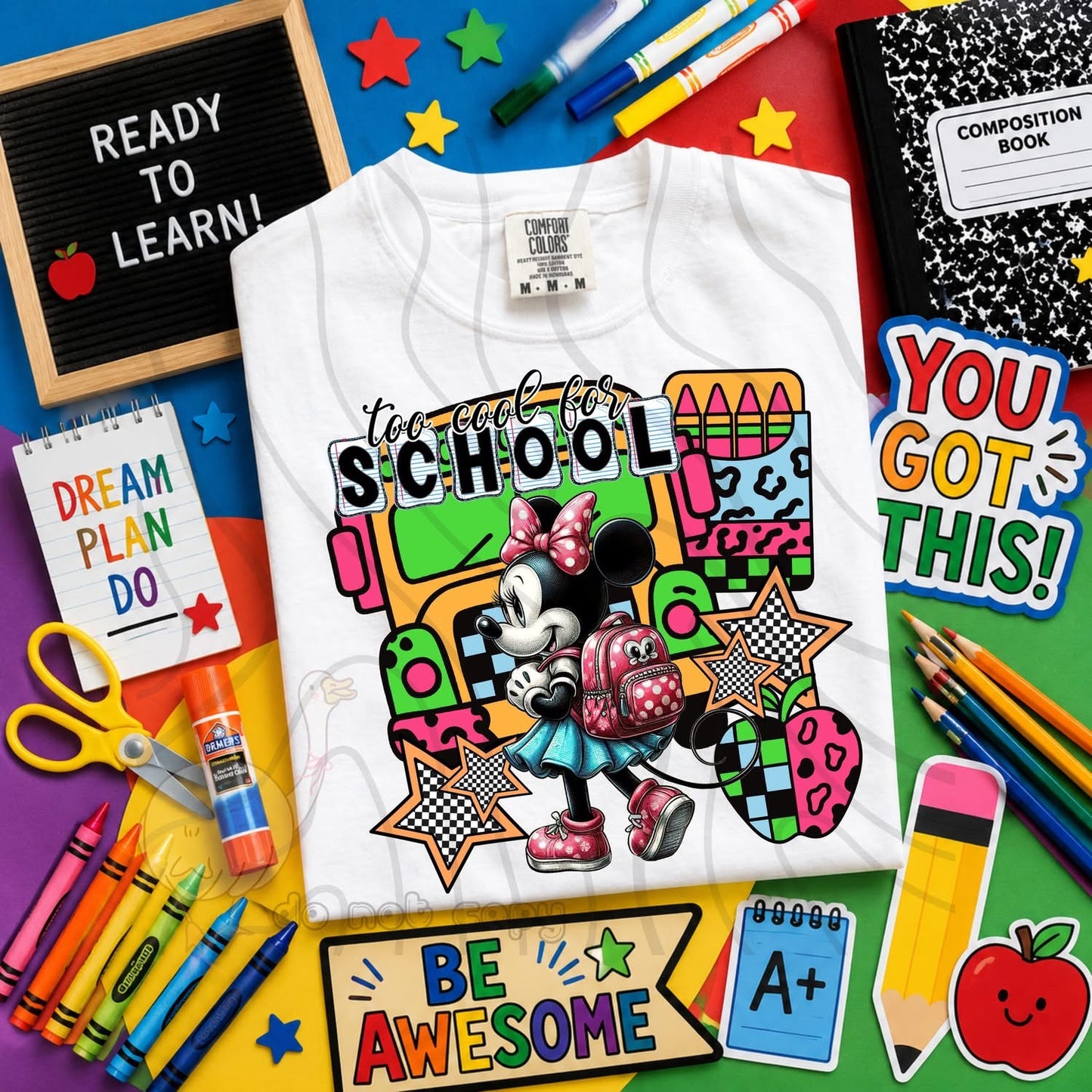 TOO COOL FOR SCHOOL - CHARACTER BUNDLE - FIRST DAY OF SCHOOL - BACK TO SCHOOL