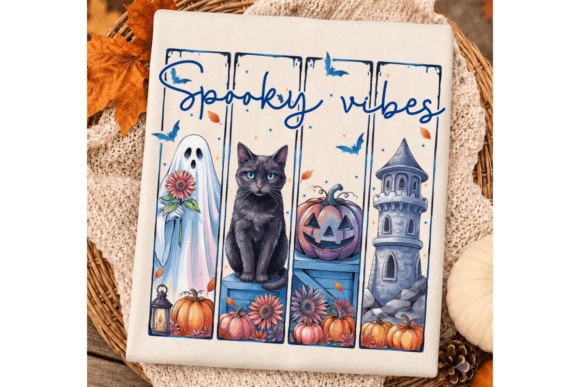 SPOOKY VIBES - BLUE LETTERING