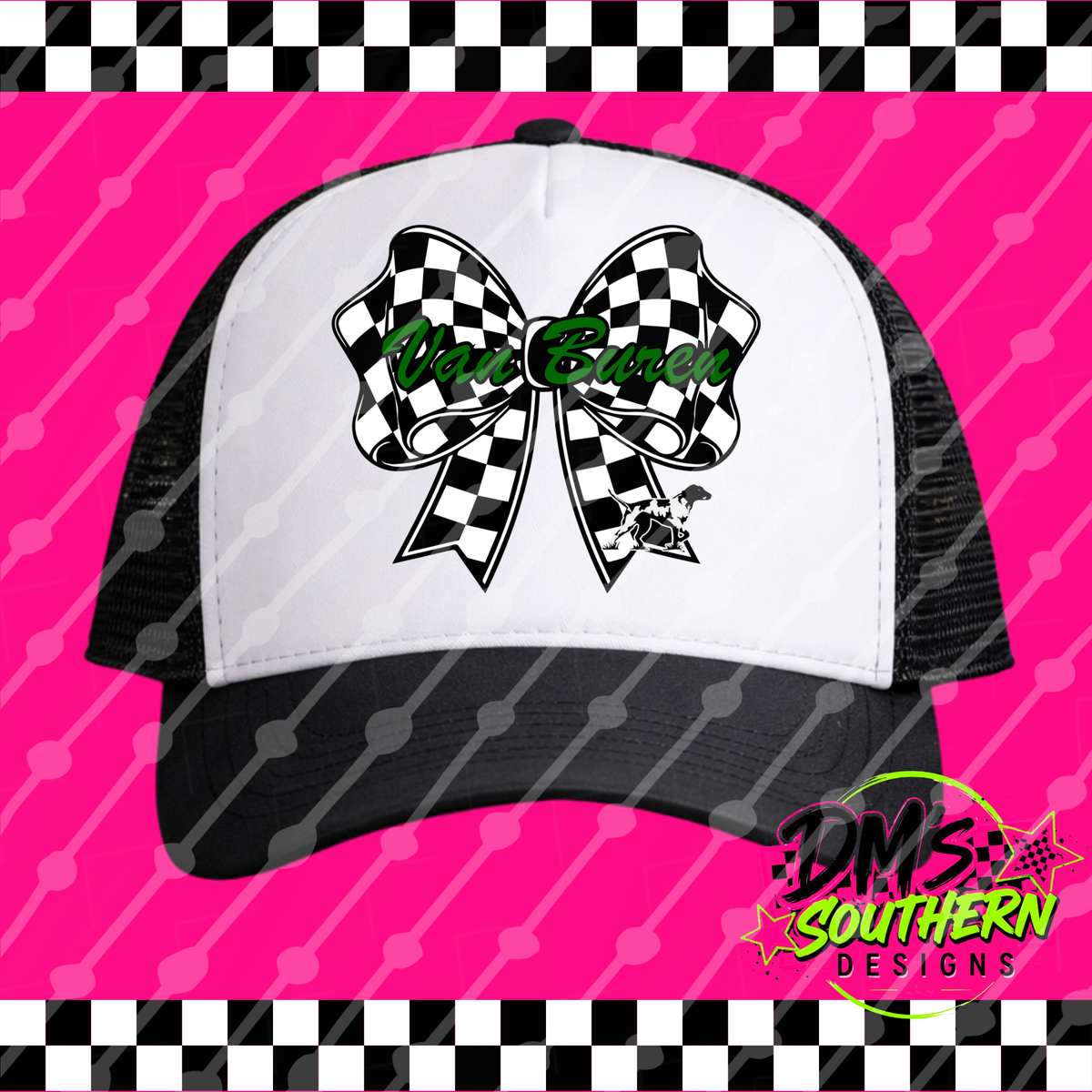 VAN BUREN POINTERS CHECKERED BOW