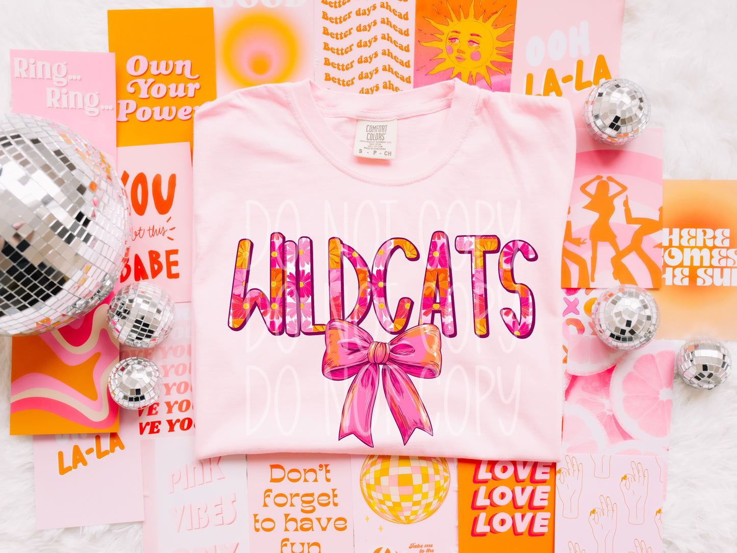 WILDCATS FLORAL BOW