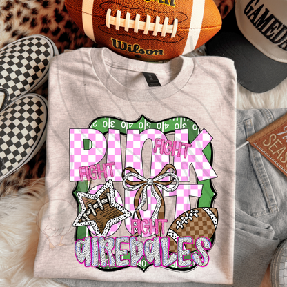FIGHT FIGHT FIGHT PINK OUT MASCOTS SCHOOL SPIRIT