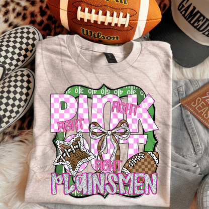 FIGHT FIGHT FIGHT PINK OUT MASCOTS SCHOOL SPIRIT