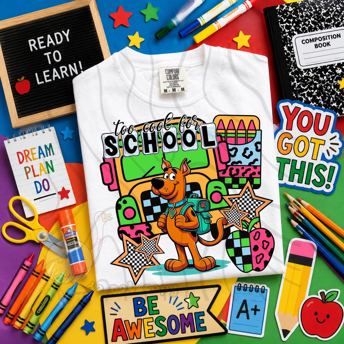 TOO COOL FOR SCHOOL - CHARACTER BUNDLE - FIRST DAY OF SCHOOL - BACK TO SCHOOL