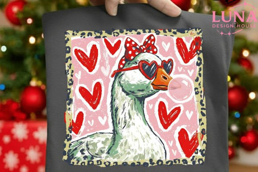 VALENTINE GOOSE BUBBLE SHIRT