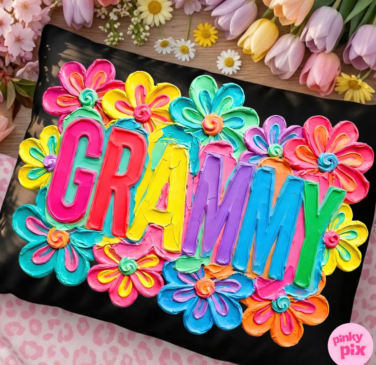 Mom Granny Mamaw Grammy Grandma Bright Floral