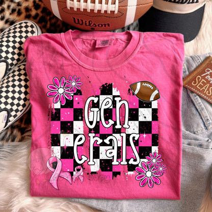 PINK CHECKERED MASCOTS SCHOOL SPIRIT