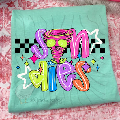 NEON CHECKERED MASCOTS