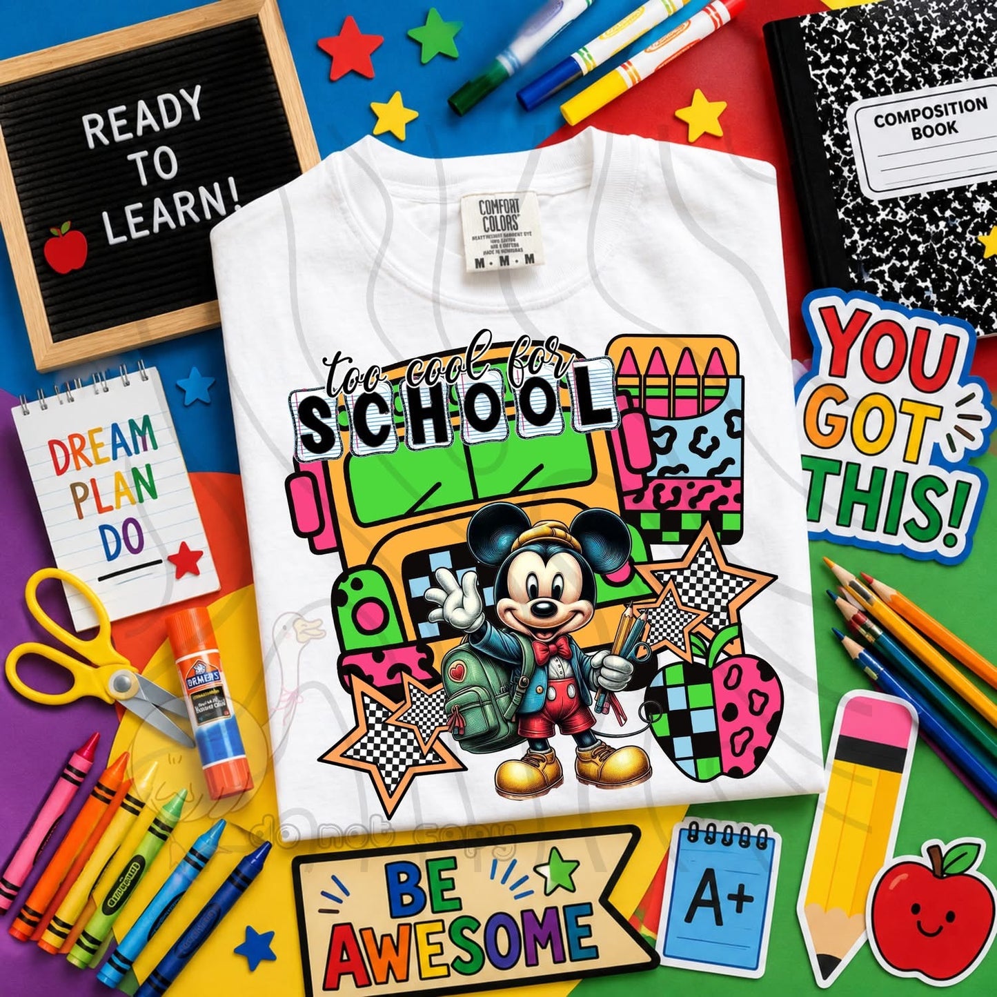 TOO COOL FOR SCHOOL - CHARACTER BUNDLE - FIRST DAY OF SCHOOL - BACK TO SCHOOL