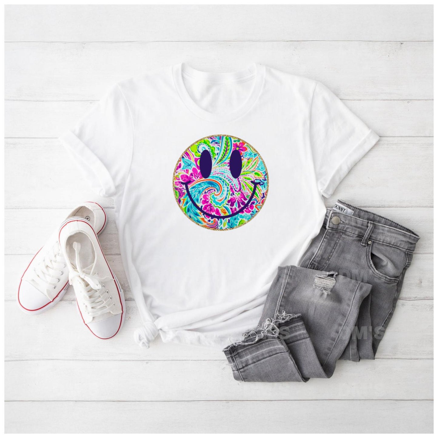 Floral Smiley Shirts & Transfers