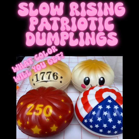 Full Size Mystery Slow Rise Dumplings Patriotic No Basket