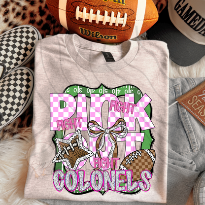 FIGHT FIGHT FIGHT PINK OUT MASCOTS SCHOOL SPIRIT
