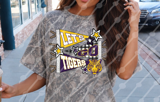 LETS GO TIGERS PENNANT