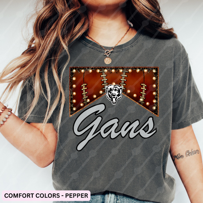 GRIZZLIES GANS FOOTBALL MARQUEE