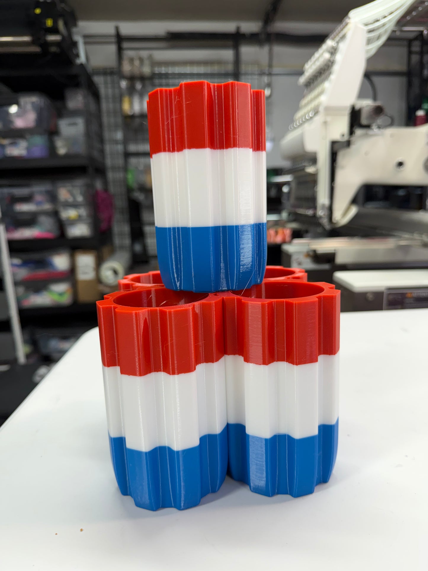 Popsicle BOMB 12oz Slim Can Koozie Cooler Patriotic