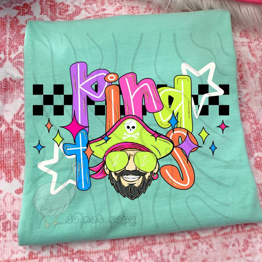 NEON PIRATES CHECKERED MASCOT