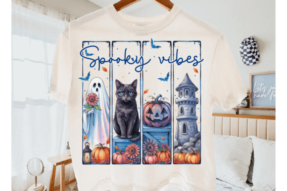 SPOOKY VIBES - BLUE LETTERING