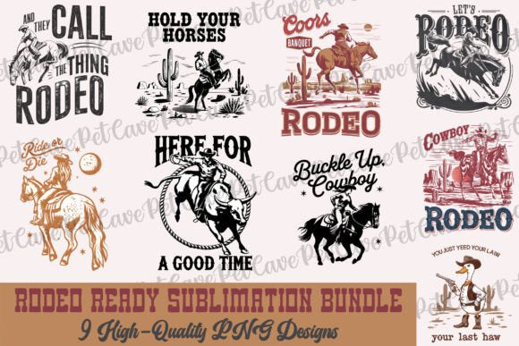 Rodeo DTF Bundle - 9 Designs