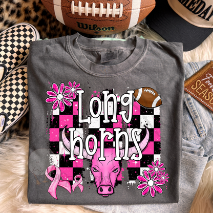 PINK CHECKERED MASCOTS SCHOOL SPIRIT