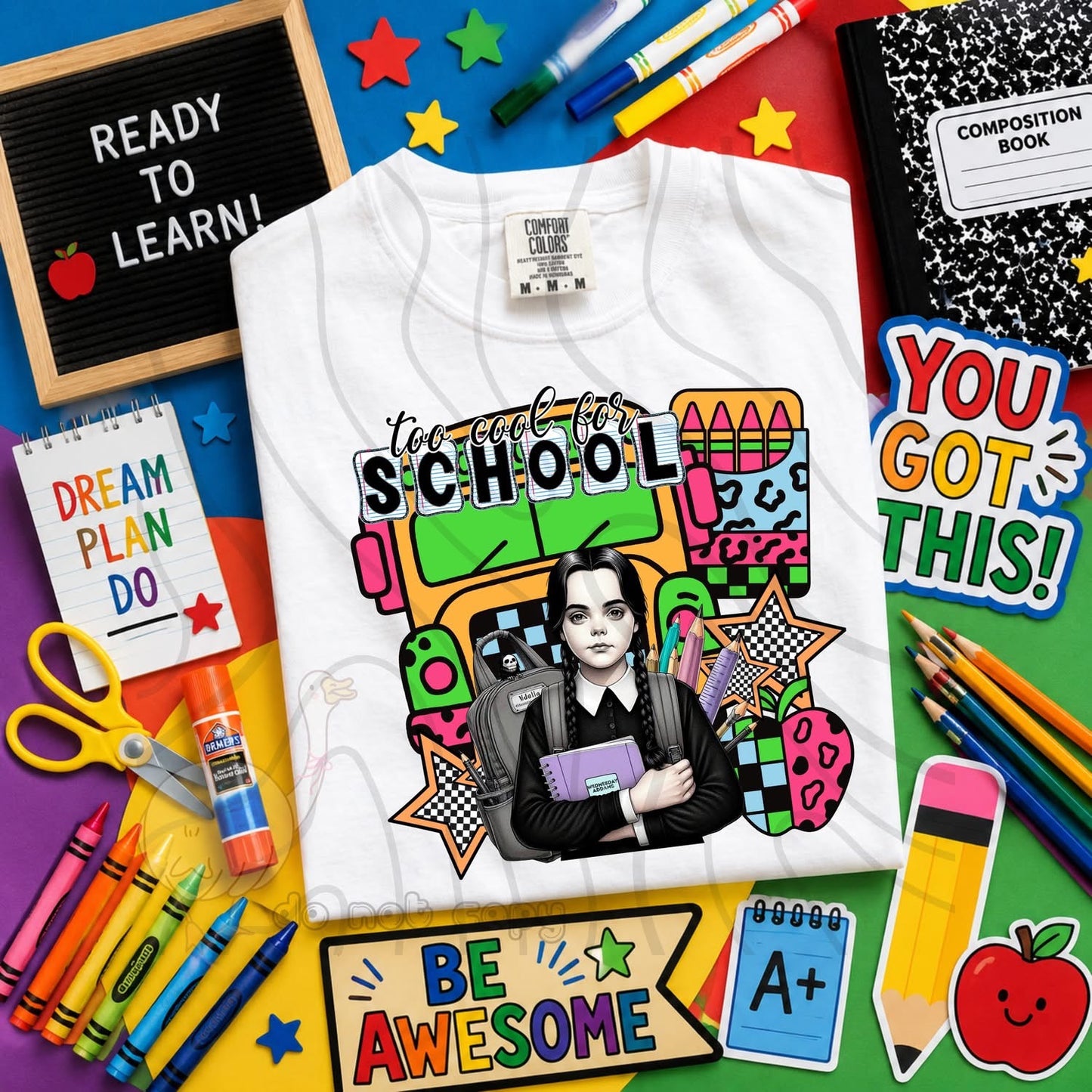 TOO COOL FOR SCHOOL - CHARACTER BUNDLE - FIRST DAY OF SCHOOL - BACK TO SCHOOL
