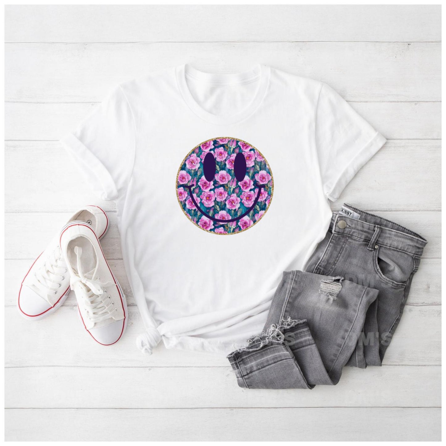 Floral Smiley Shirts & Transfers