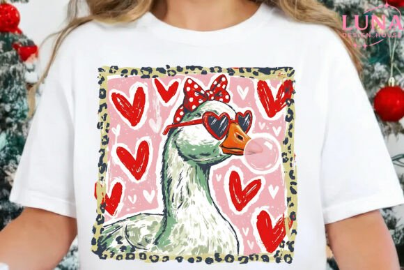 VALENTINE GOOSE BUBBLE SHIRT