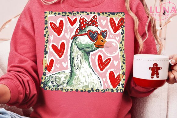 VALENTINE GOOSE BUBBLE SHIRT