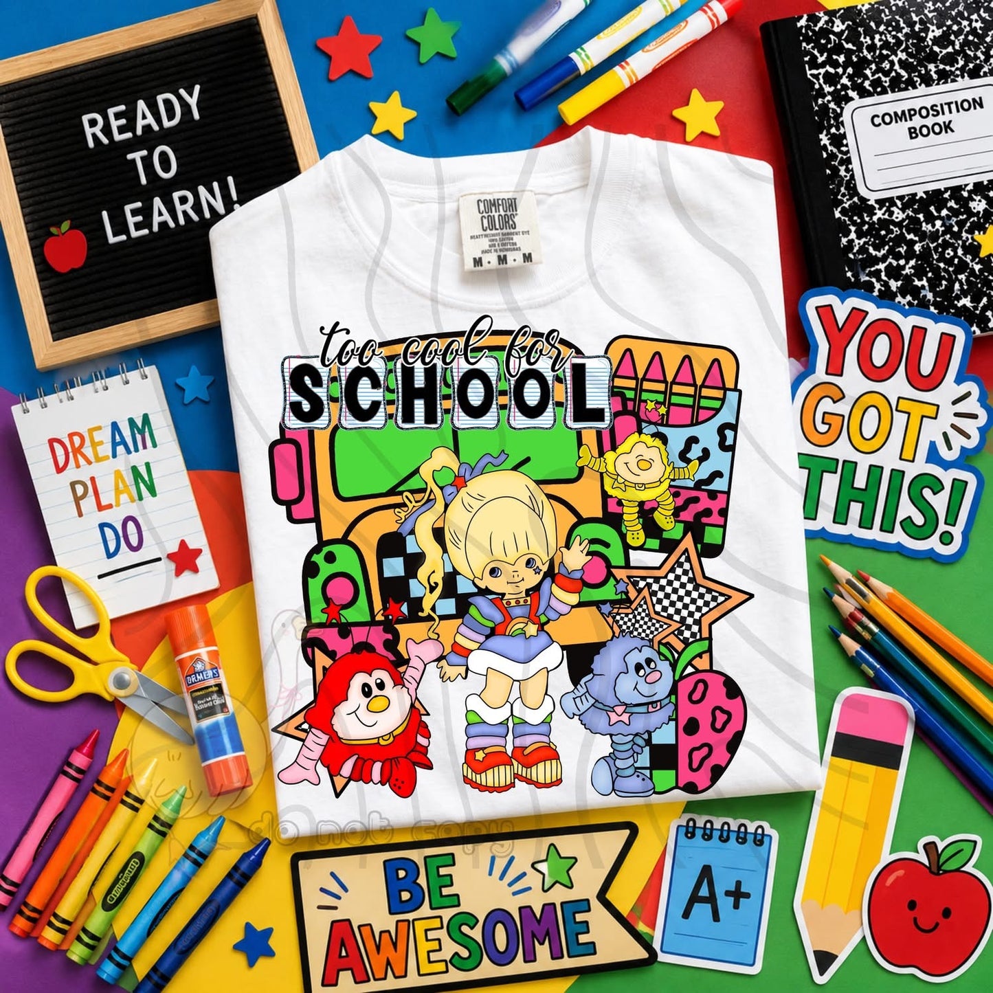 TOO COOL FOR SCHOOL - CHARACTER BUNDLE - FIRST DAY OF SCHOOL - BACK TO SCHOOL