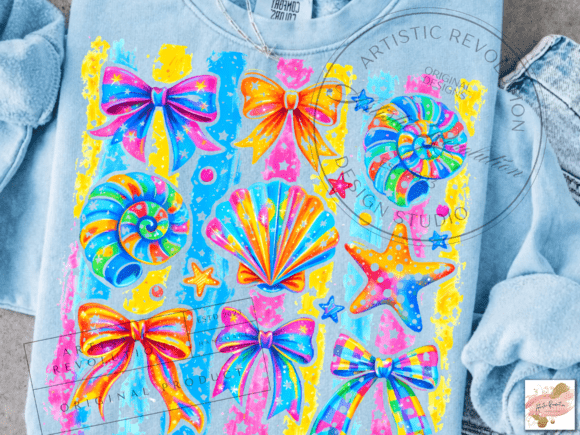 Preppy Coastal Summer Trucker Hats, Shirts & Transfers