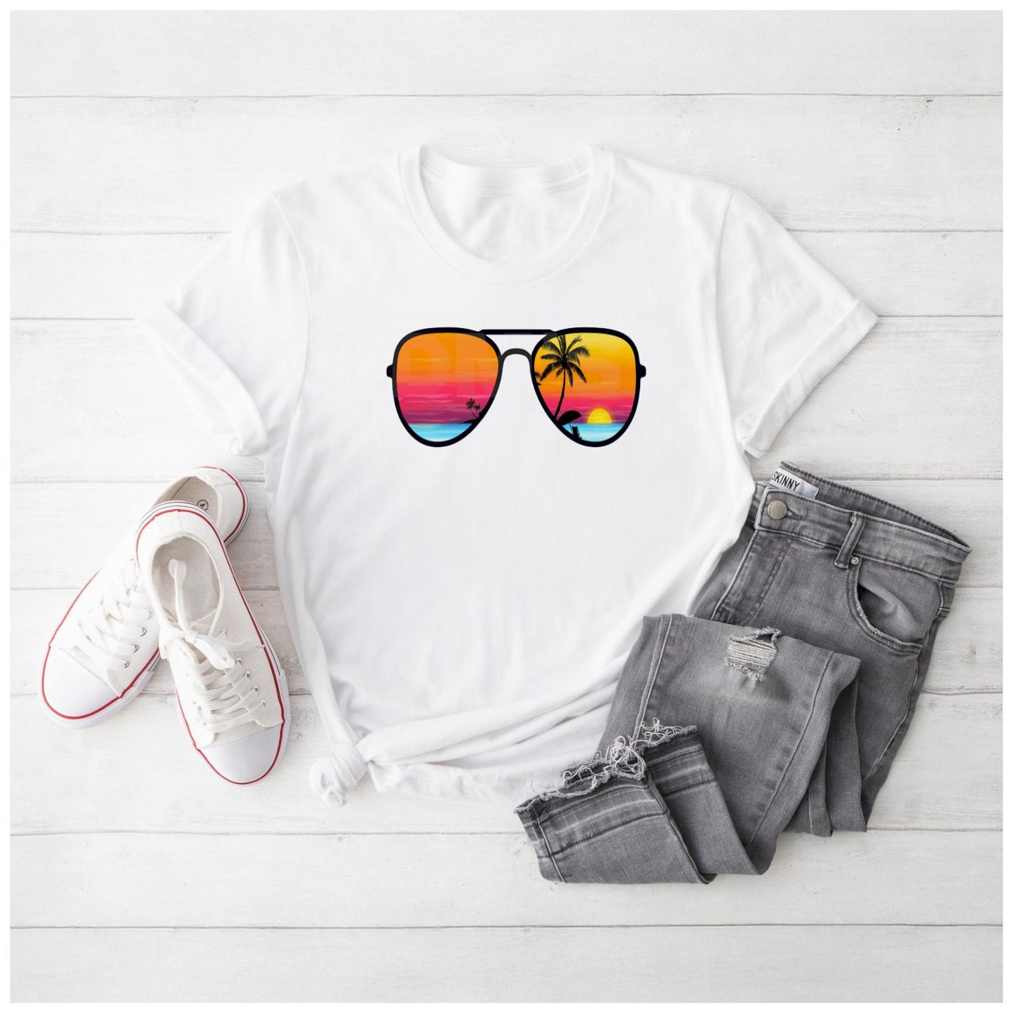 Summer Sunglasses DTF Transfer Bundle - 6 Designs -