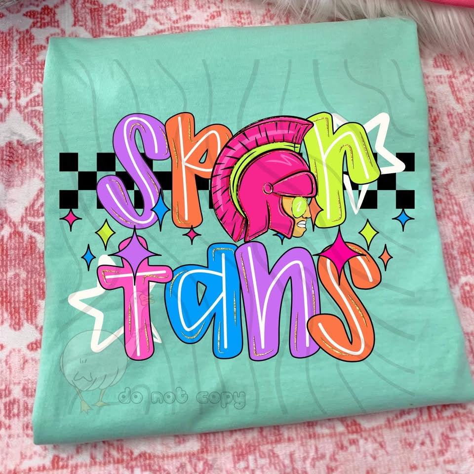 NEON CHECKERED MASCOTS