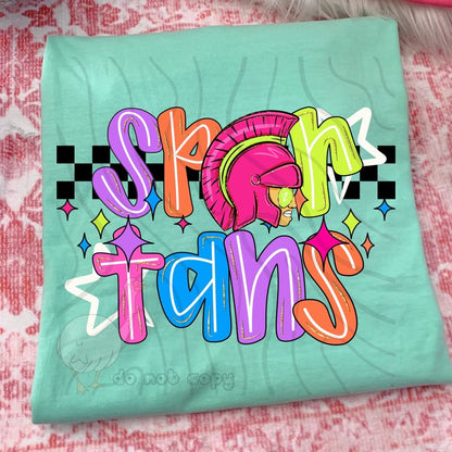 NEON CHECKERED MASCOTS