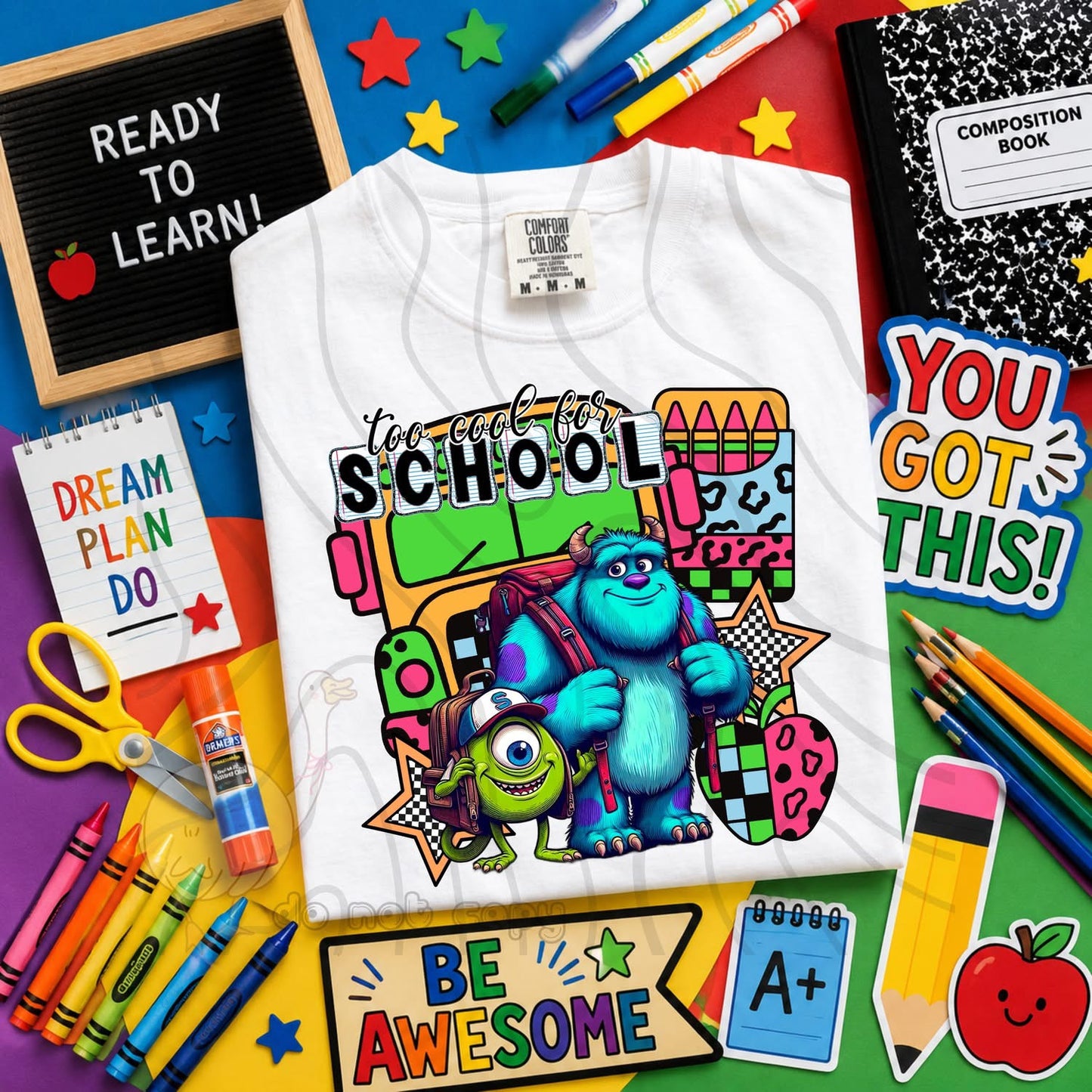TOO COOL FOR SCHOOL - CHARACTER BUNDLE - FIRST DAY OF SCHOOL - BACK TO SCHOOL